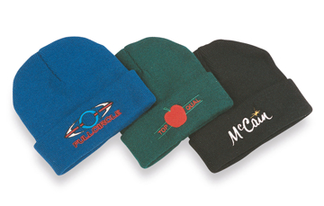 Acrylic Beanie in various colours with full colour logos