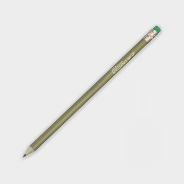 Money Pencil in green with 1 colour print logo