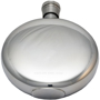 Porthole Hip Flask in silver with solid back