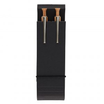 Albero Combination Set with wooden pens in black packaging