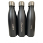 Insulated Hot and Cold Drinks Bottle in matt black with engraving