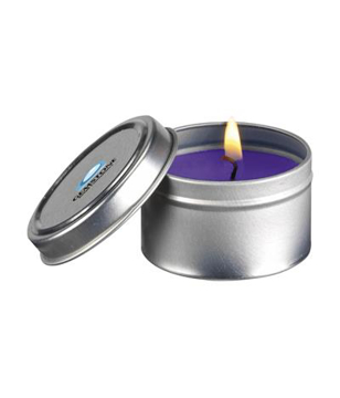 Kitchen Candle in silver tin