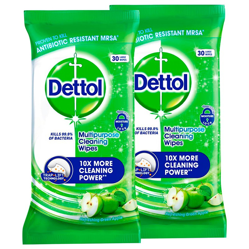 2 packs of dettol surface wipes