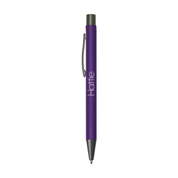 Bowie Softy Ballpoint Pen in purple with engraving
