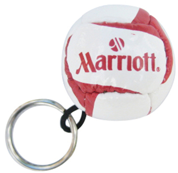 Football keyring with Marriott logo