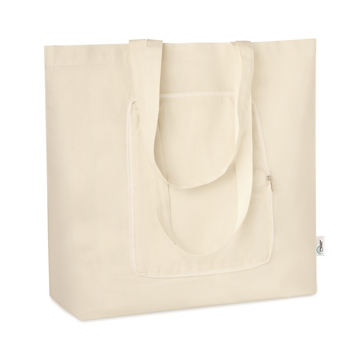 natural coloured foldable shopper bag