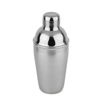 medium sized stainless steel cocktail shaker