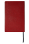 Larkin A5 Softie in burgundy red showing back cover