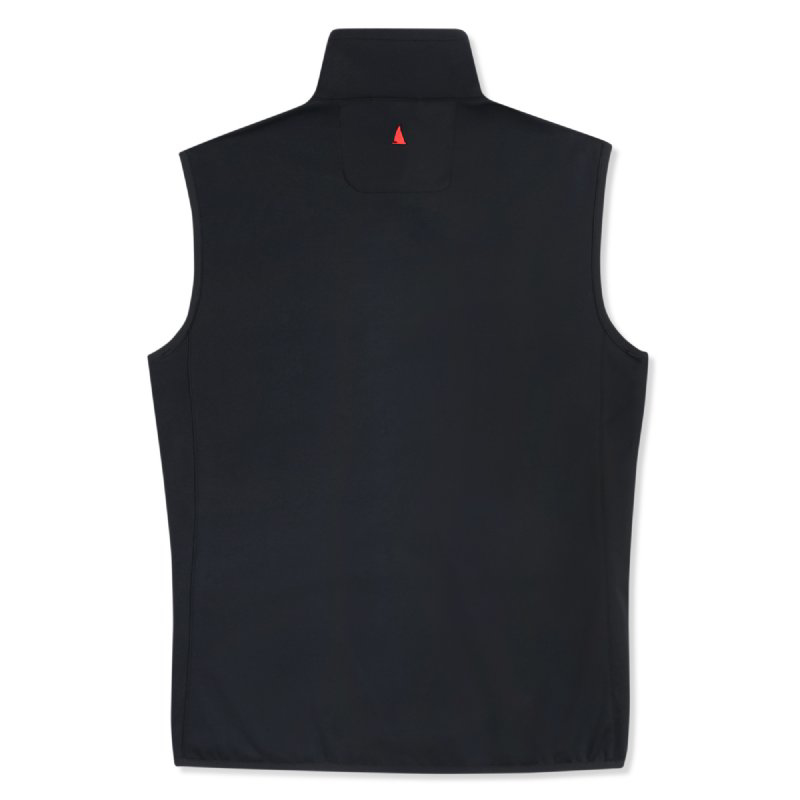 Crew Softshell Gilet by Musto in black back view