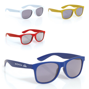 Kids Sunglasses Spike showing various colours and 1 colour print on arm