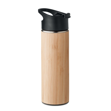 bamboo flask front