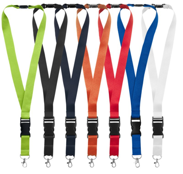 Buckle lanyard in multiple colours