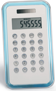 Aluminium Calculator with blue boarder