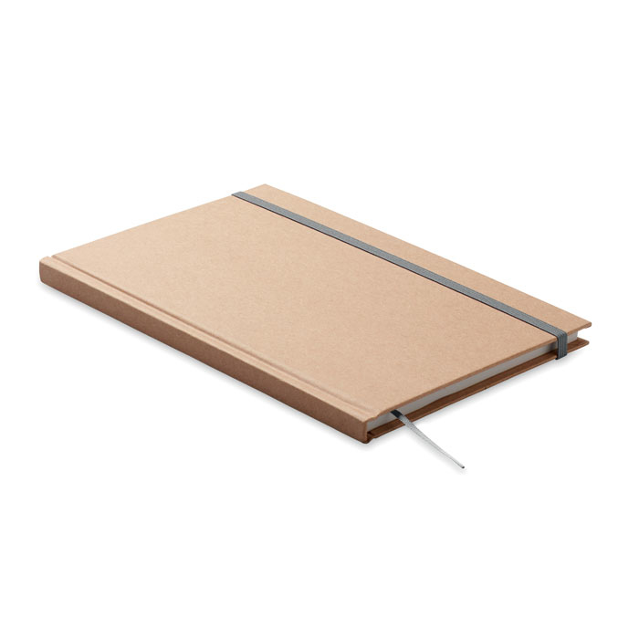 A5 notebook with grey elastic strap 