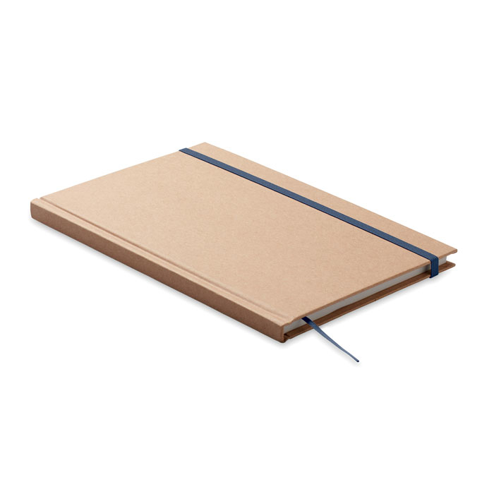 A5 notebook with blue elastic strap 