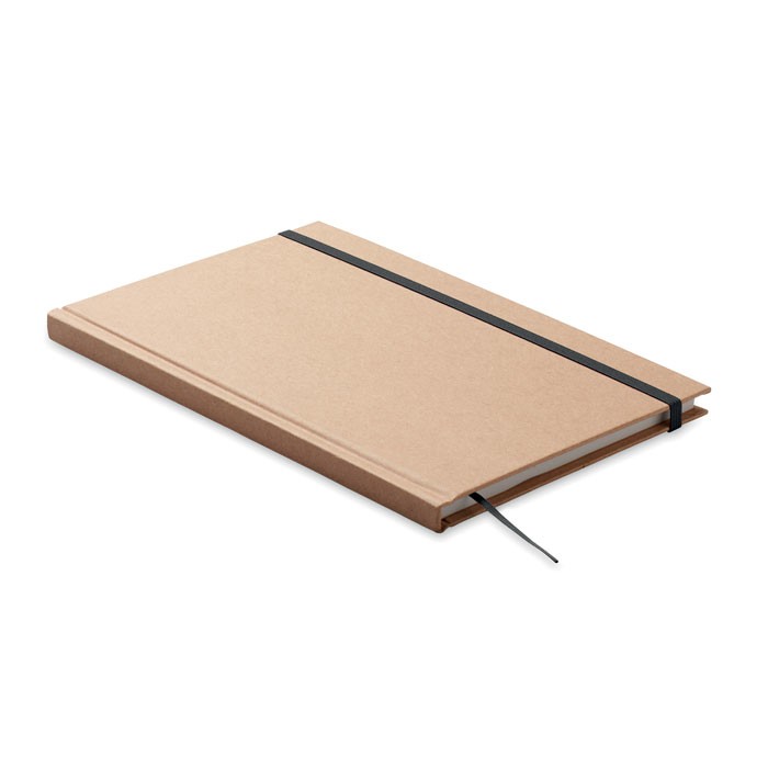 A5 notebook with black elastic strap 