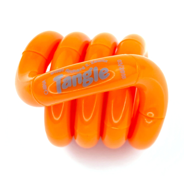 solid orange tangle coiled