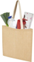 Tote (jute) bag with groceries