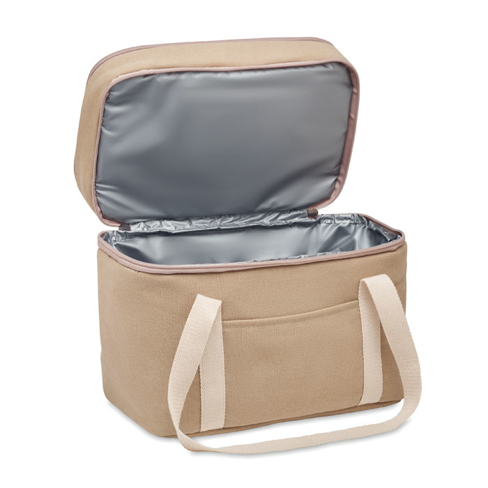 Washed cotton lunch box main compartment