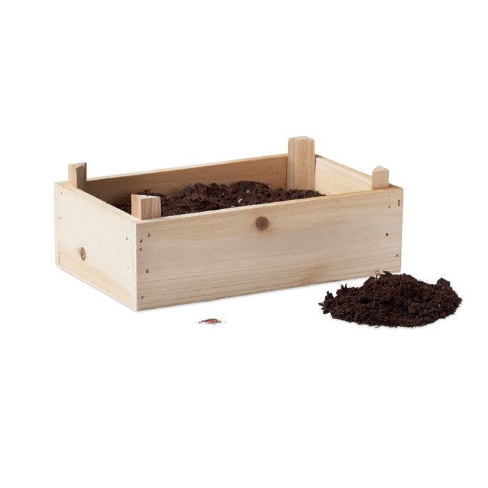 Plant box with compost
