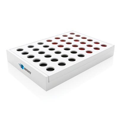 Connect 4 game folded with print