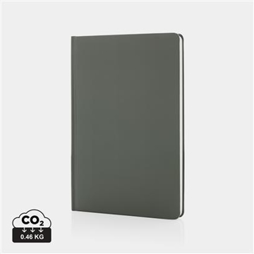 Dark green notebook (closed, forward view) 