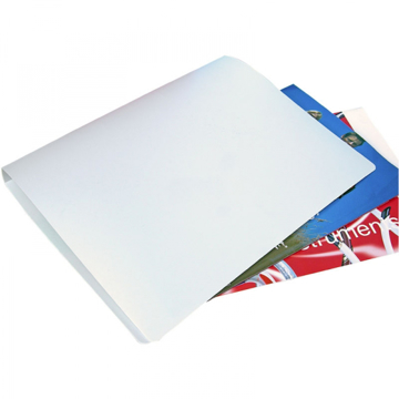 A white rectangular A4 ring binder