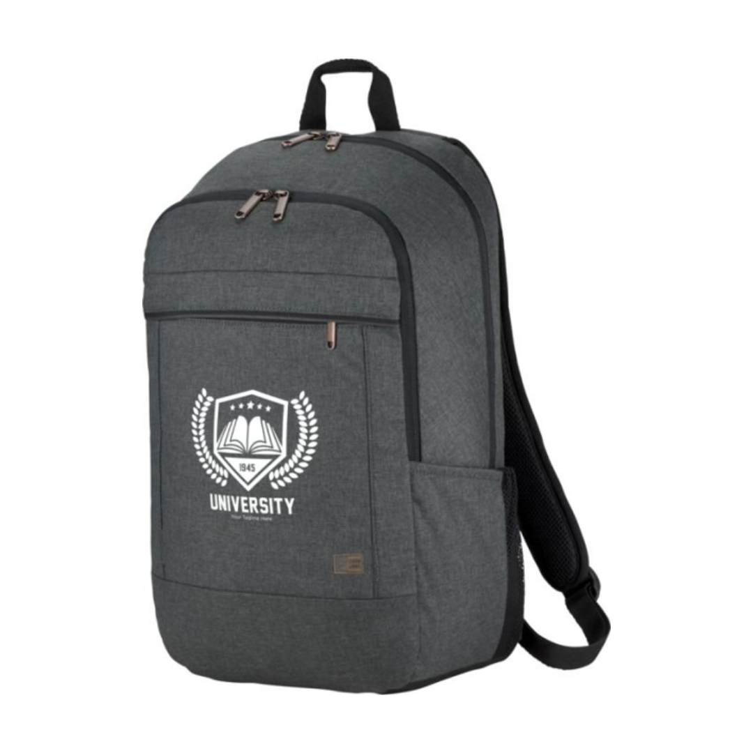 Heather Grey Era Laptop Backpack with print