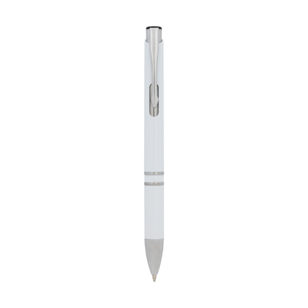 	Moneta anti-bacterial ballpoint pen in white