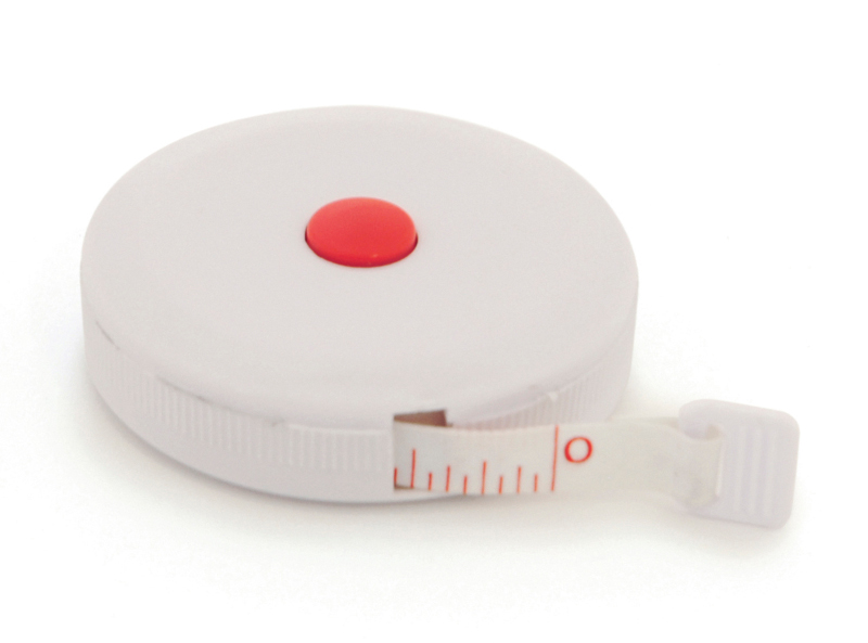 white measuring tape flat