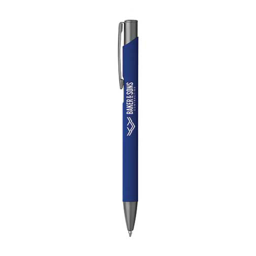 crosby soft touch pen in blue