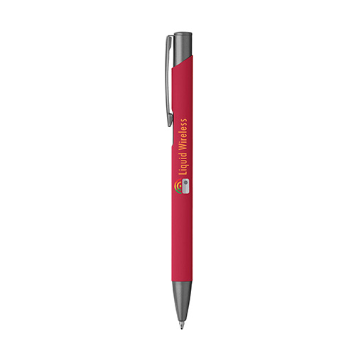 crosby soft touch pen in red