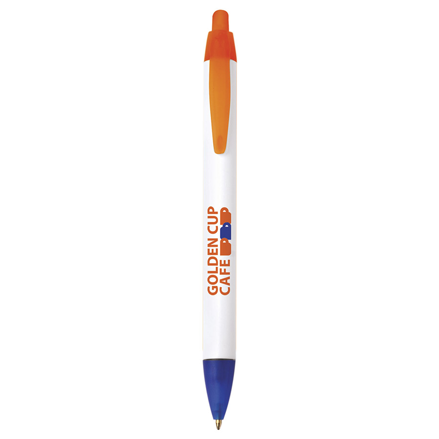 wide body pen with orange clip