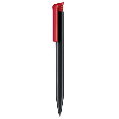 black super hit recycled pen with red clip