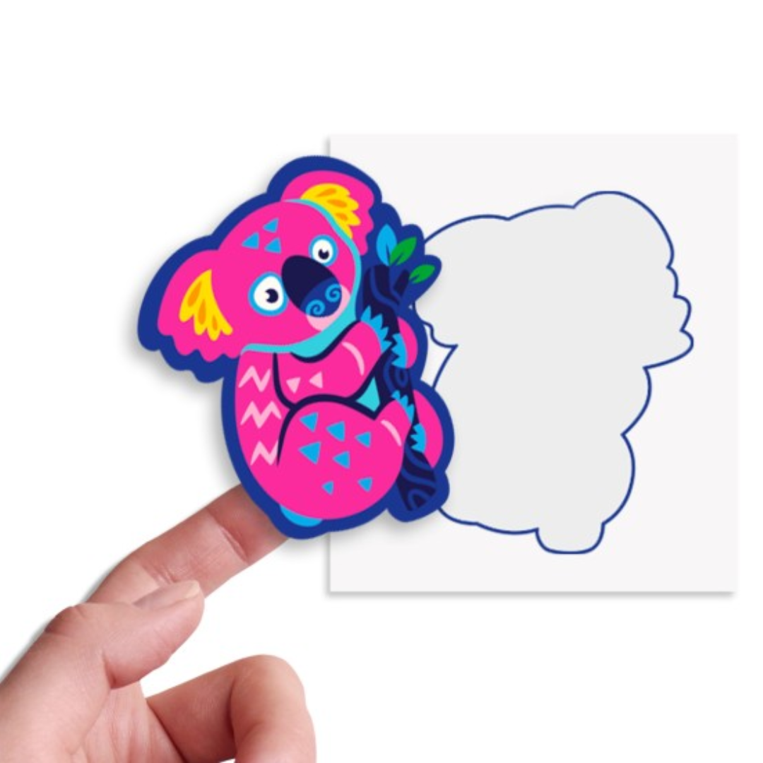 Picture of Shaped Vinyl Stickers On A Sheet