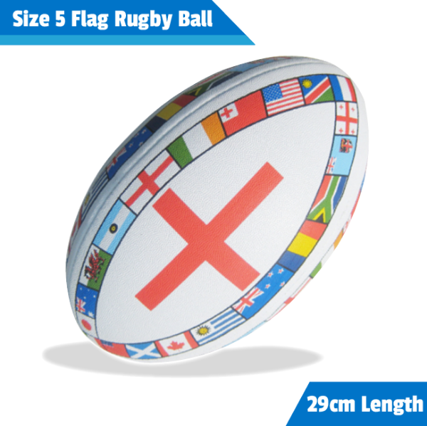 Size 5 flag rugby ball