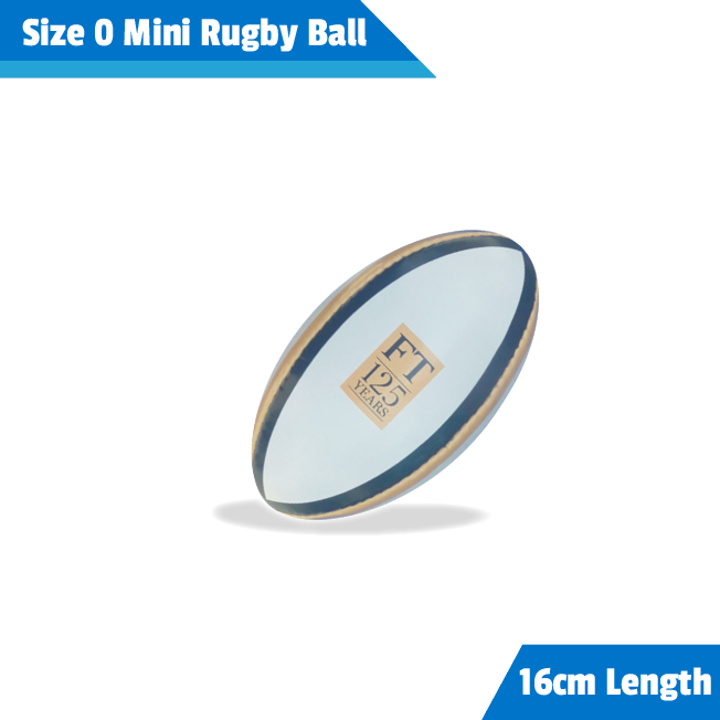 Size 0 Mini branded rugby ball 