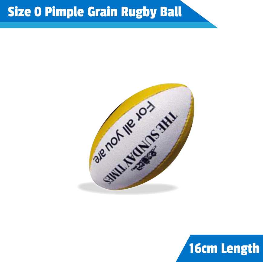 Size 0 mini pimple grain rubber rugby ball