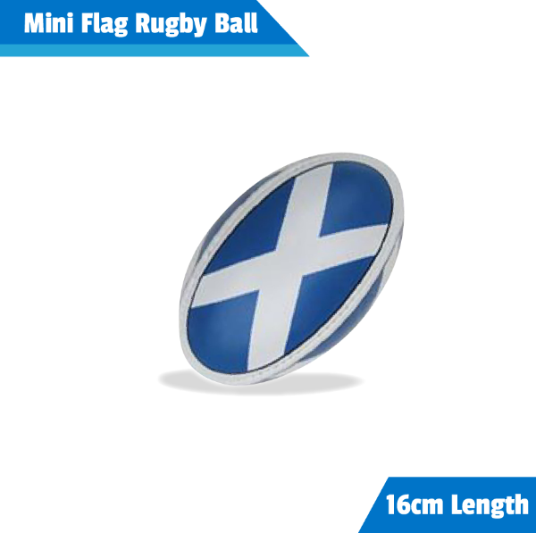 Mini flag patterned rugby ball