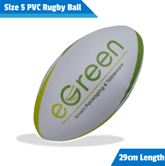 Size 5 PVC rugby ball printed