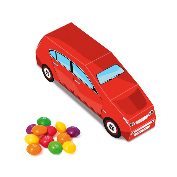 Eco Car Box with Skittles