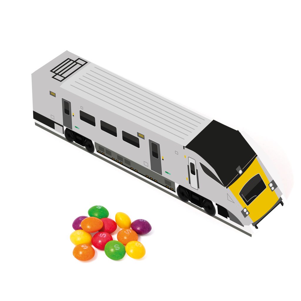 Eco Train Box with skittles