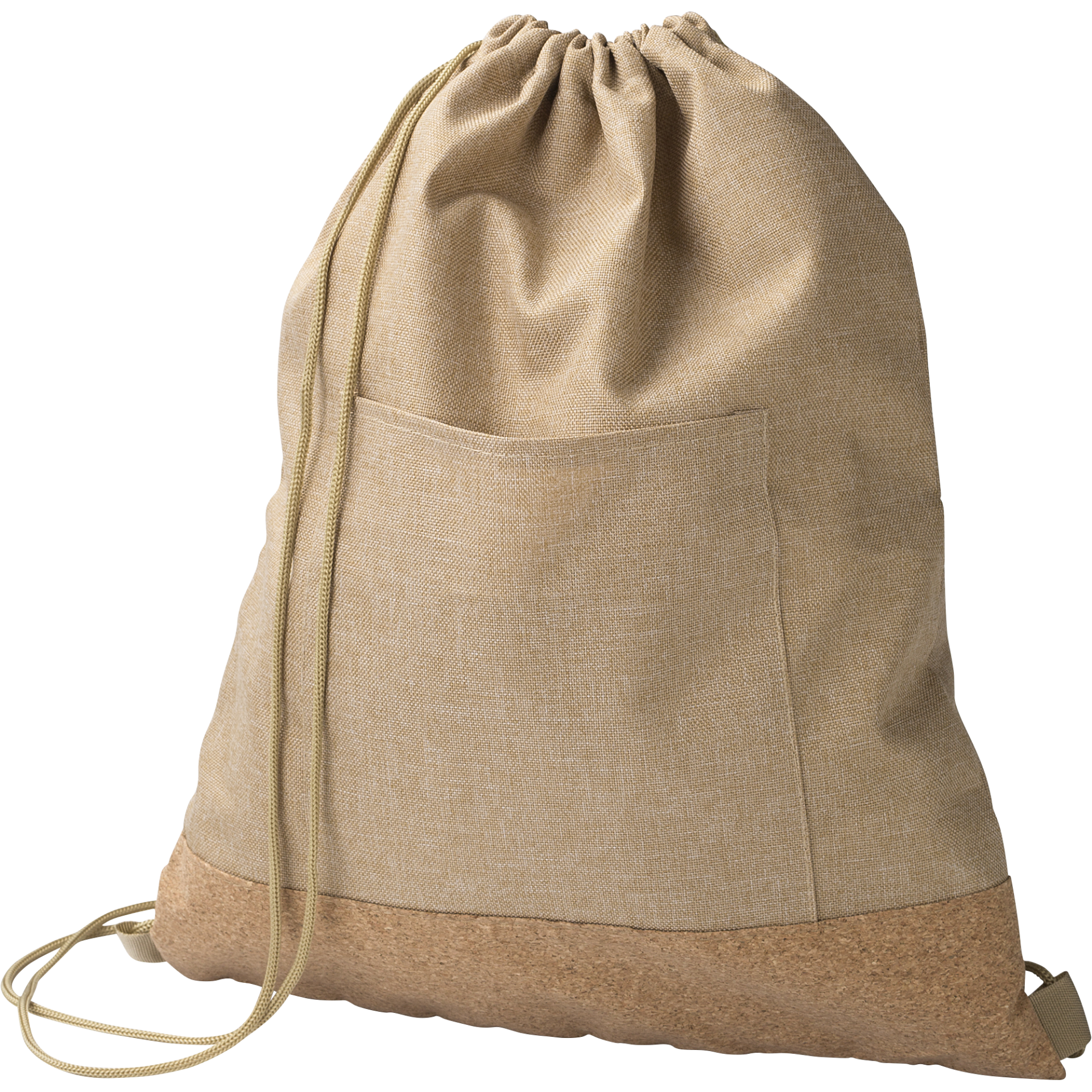 RPET Drawstring Bag with cork base 