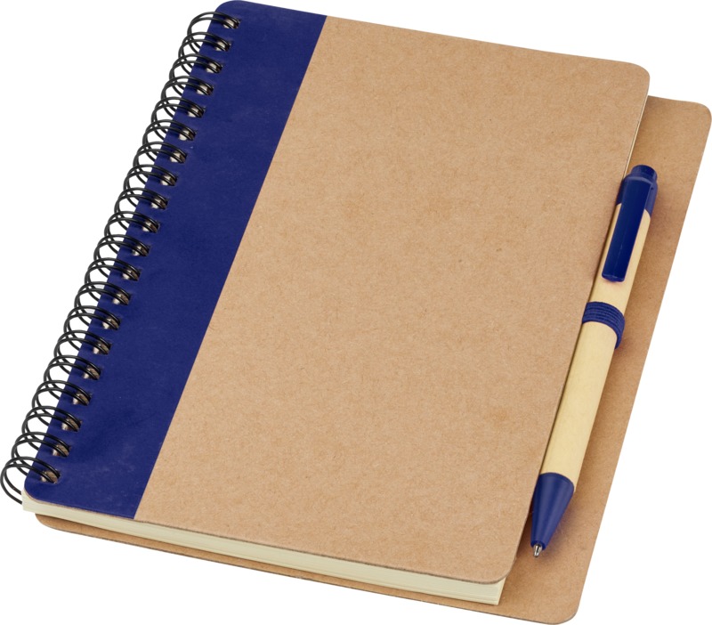 Navy Recycled Notebook with Pen