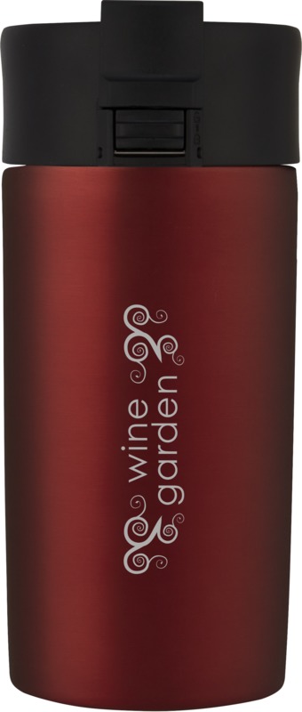 Red Jetta 330 ml copper vacuum insulated tumbler with print