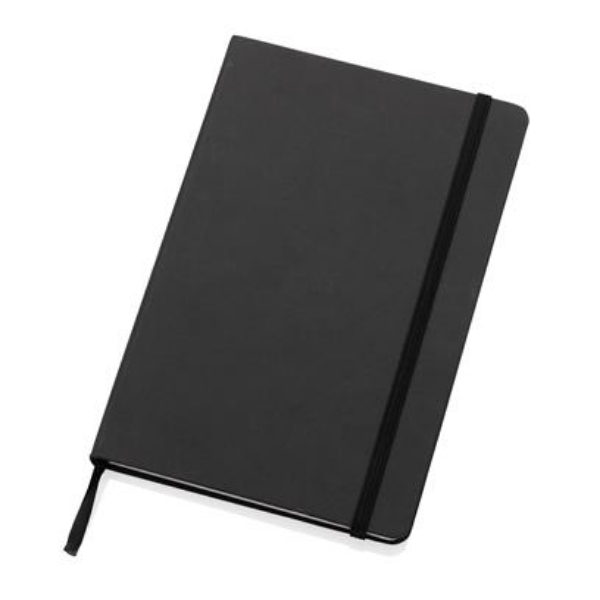 Black recycled kraft and stonepaper notebook