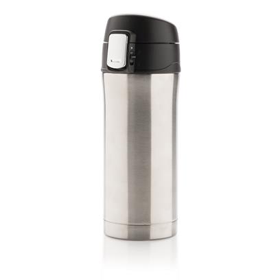 Silver Recycled stainless steel easy lock vacuum mug