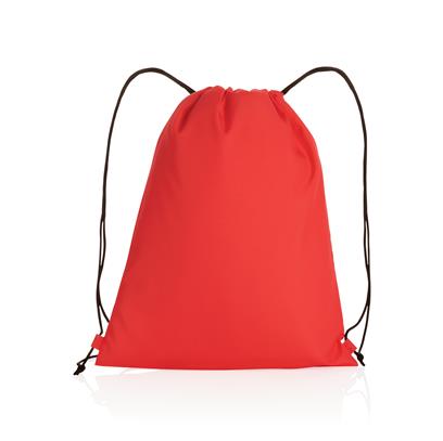 Red RPET 190T drawstring bag