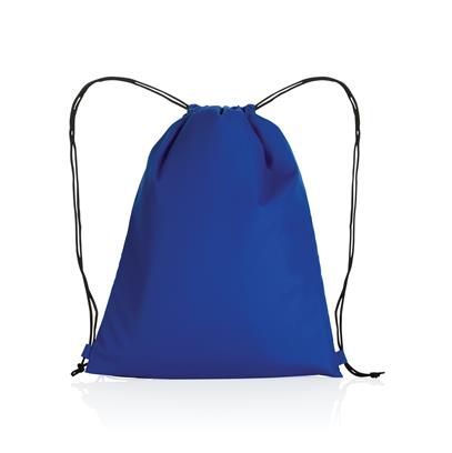 Blue RPET 190T drawstring bag