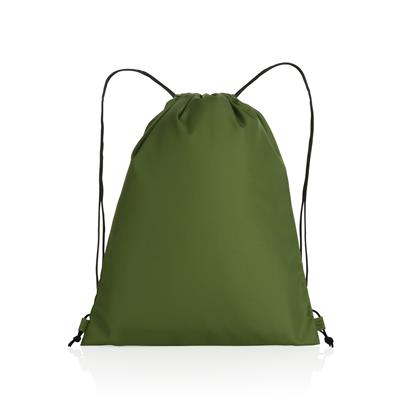 Green RPET 190T drawstring bag